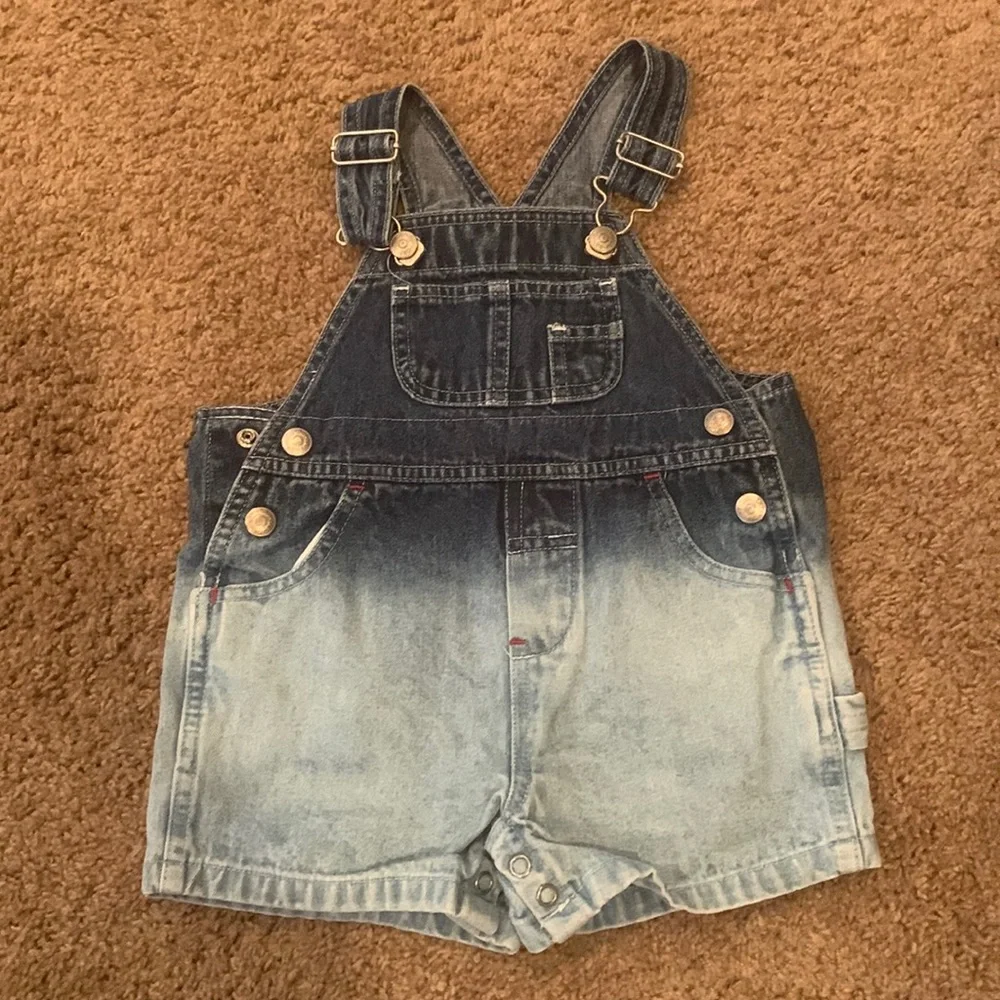Baby GAP jean short overalls